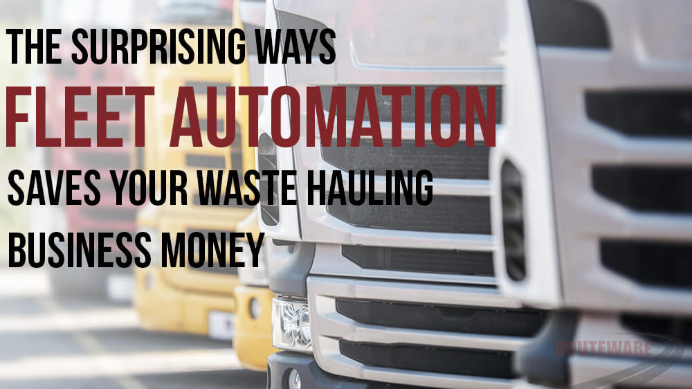 The Surprising Ways Fleet Automation Can Save Your Waste Hauling - surprising ways fleet automation saves your waste hauling business money garbage trucks in line