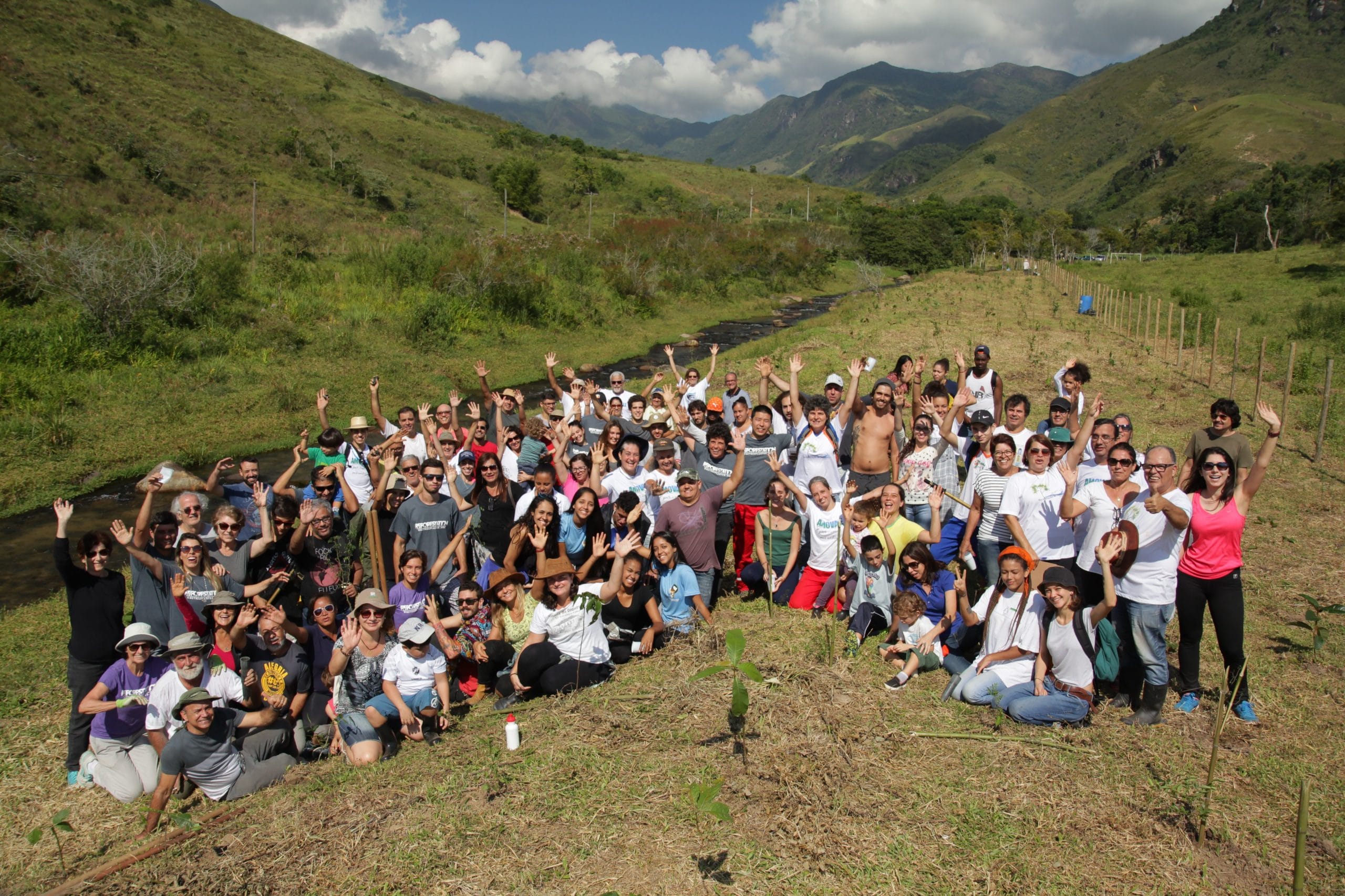 Volunteers plant trees with One Tree Planted