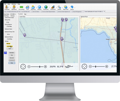 Route Scheduling Software Screenshot