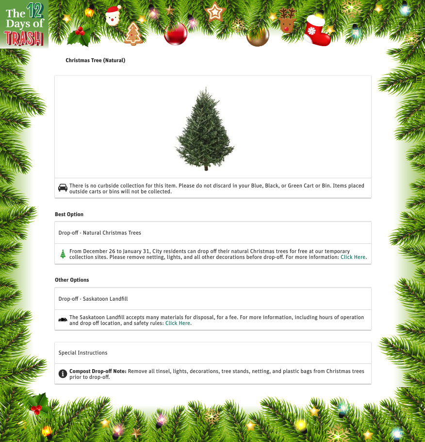 12 Days of Trash - The Last 4 Days 6 Christmas Tree (Natural)