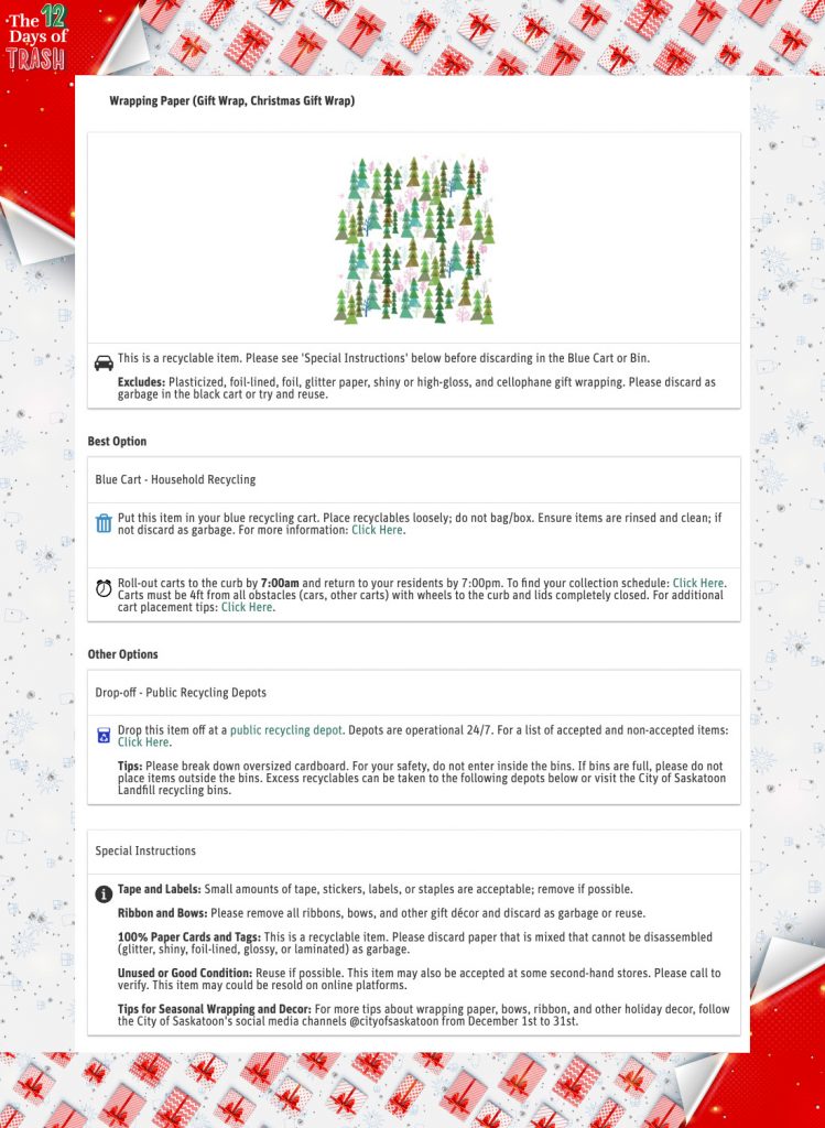 wrapping paper disposal guide