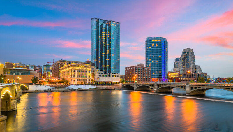 City of Michigan Skyline