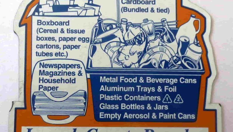 Lanark County Recycling Fridge Magnet