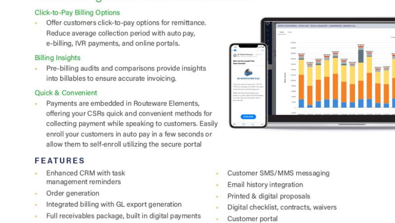 Routeware Elements Billing FactSheet