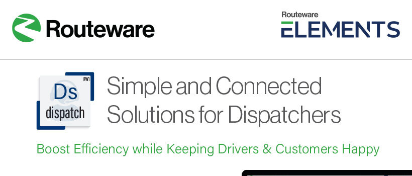 Routeware Elements Dispatch FactSheet
