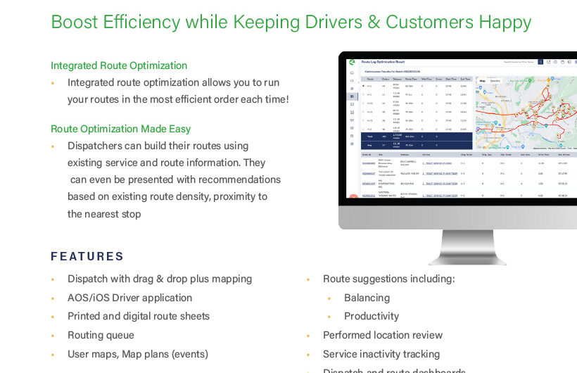 Routeware Elements Dispatch FactSheet