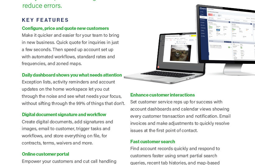 Routeware Elements One Pager CustomerService FactSheet