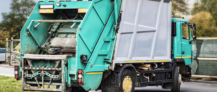 City of East Hants, Nova Scotia 2 garbage truck picks up garbage residential area separate collection disposal garbage garbage collection vehicle