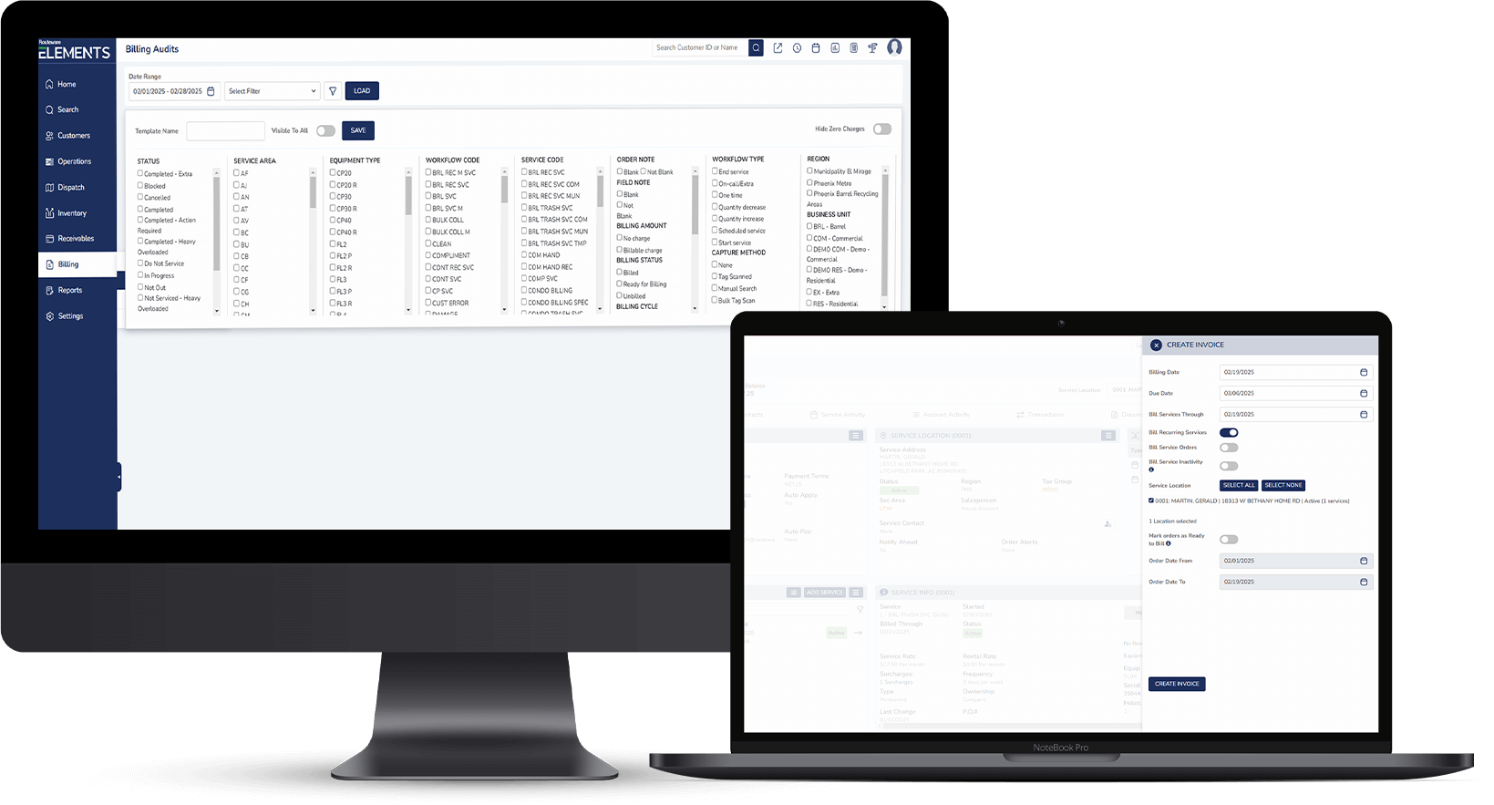Routeware Elements Billing
