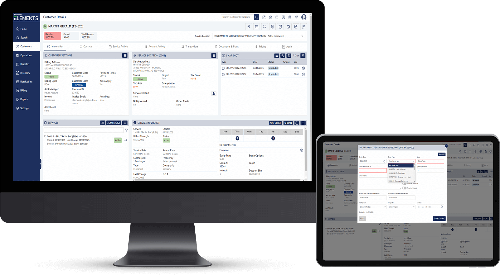Routeware Elements Customer Service