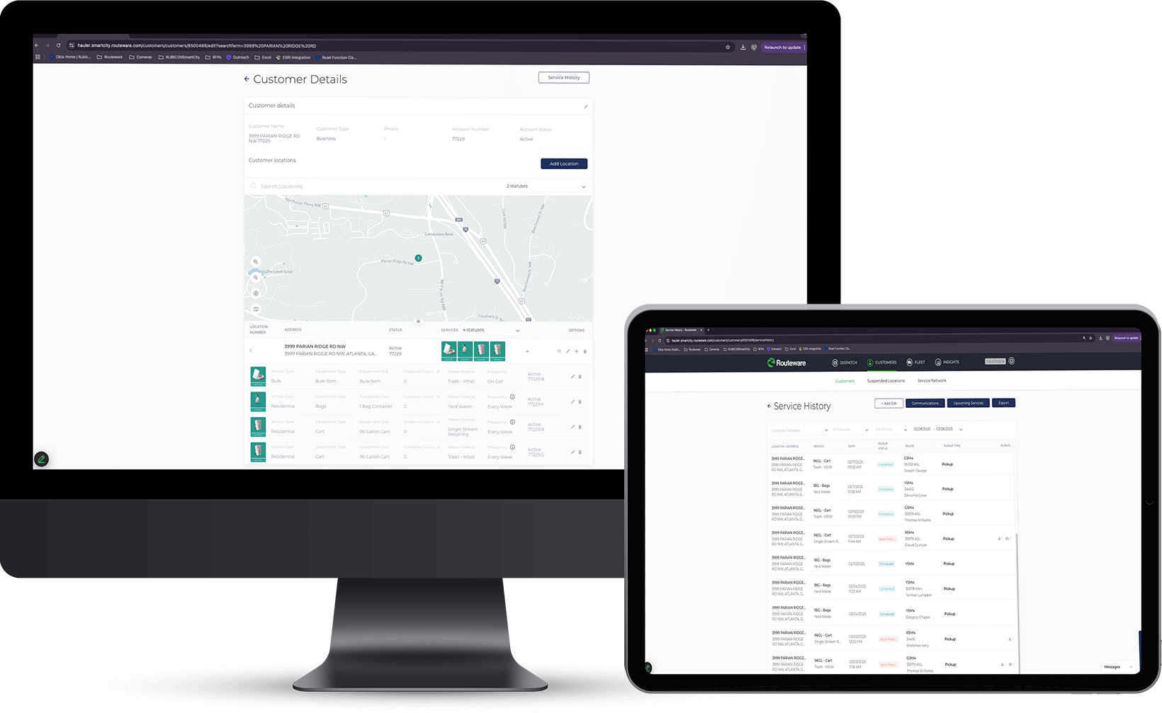 Routeware SmartCity for Street Cleaning Operations Customer Service