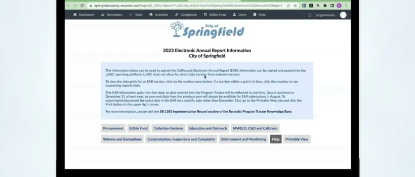 video recyclist program tracker demo natalie kiyasu