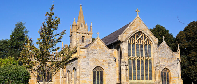 Photo of St Lawrence Church and churchyard, Evesham
