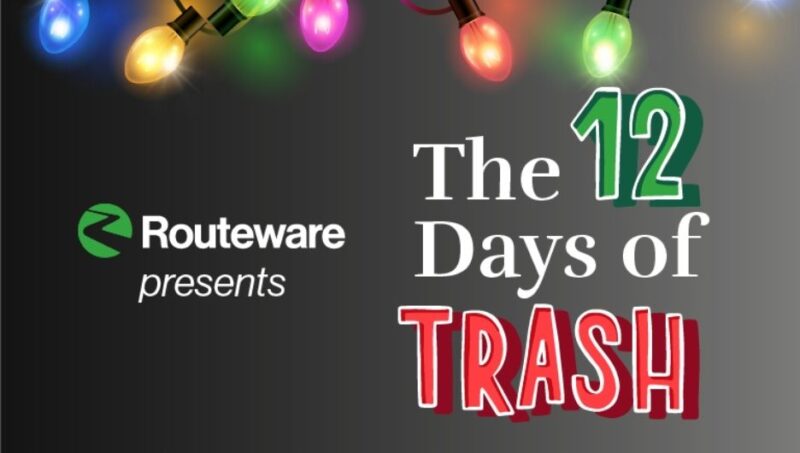12 Days of Trash holiday waste items list
