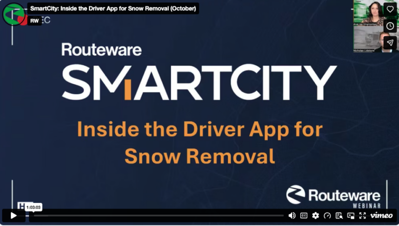 SmartCity: Inside the Driver App for Snow Removal (October)